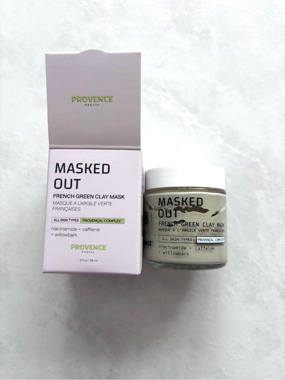 new PROVENCE beauty Masked Out French Green Clay Mask — 3 fl oz / 88 mL